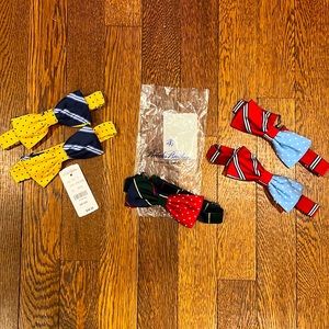 Brooks Brothers Boys Bow Ties Red/Light Blue pokie dot strip